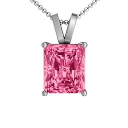 Emerald Cut Solitaire Pendant