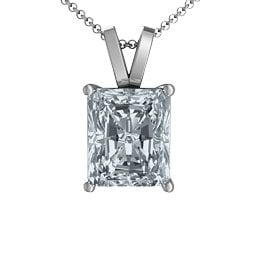 Emerald Cut Solitaire Pendant