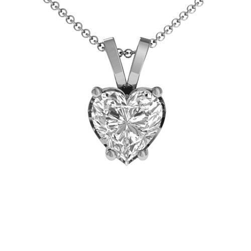Opulent Heart Pendant – Sterling Silver with White Premium Zirconia
