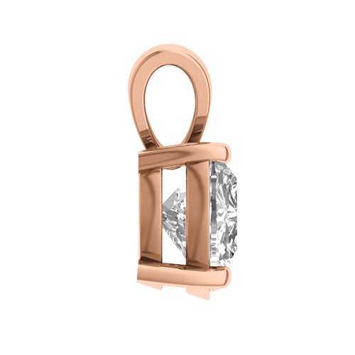 Opulent Heart Pendant – 9kt Rose Gold with White Premium Zirconia