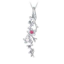 Cherry Blossoms in Bloom Branch Pendant