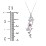 Cherry Blossoms in Bloom Branch Pendant – Sterling Silver with Ruby and Cubic Zirconia