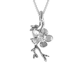 Cherry Blossom in Bloom Flower Pendant