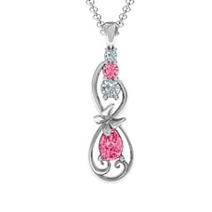 Ornate Butterfly Infinity Pendant