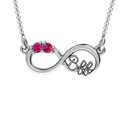 2-4 Stone BFF Infinity Pendant