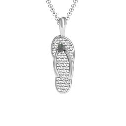 Flip Flop Pendant in 925 Sterling Silver with Alexandrite