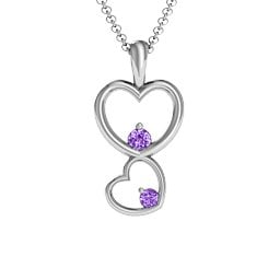 Two Hearts Double Heart Pendant