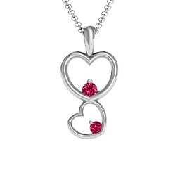 Two Hearts Double Heart Pendant