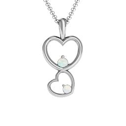 Two Hearts Double Heart Pendant