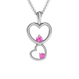 Two Hearts Double Heart Pendant