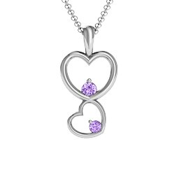 Two Hearts Double Heart Pendant