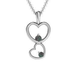 Two Hearts Double Heart Pendant