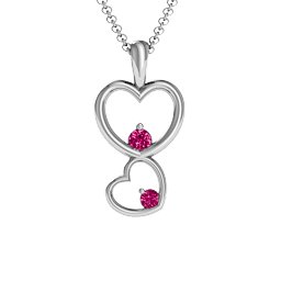 Two Hearts Double Heart Pendant