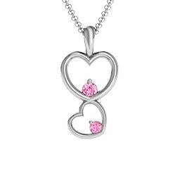 Two Hearts Double Heart Pendant