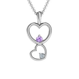Two Hearts Double Heart Pendant