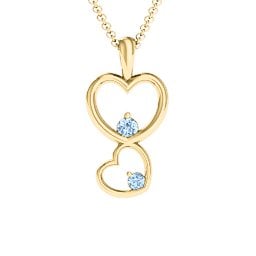 Two Hearts Double Heart Pendant