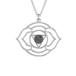 Third Eye Chakra Pendant in 925 Sterling Silver with Alexandrite