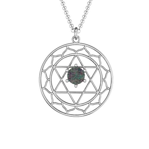 Heart Chakra Pendant – Sterling Silver with Alexandrite