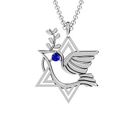 Star of David and Dove of Peace Pendant