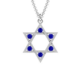 Star of David with Stones Pendant