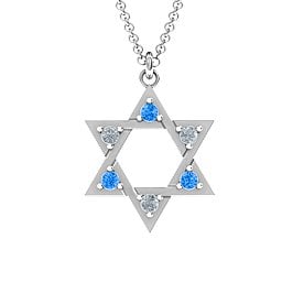 Star of David with Stones Pendant
