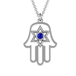 Hamsa with Star of David Pendant