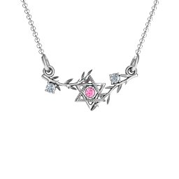 Star of David with Olive Branches Pendant