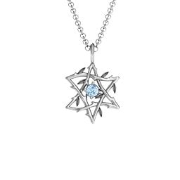 Olive Branch Star of David Pendant
