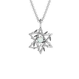 Olive Branch Star of David Pendant