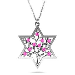 Tree of Life in Star of David Pendant