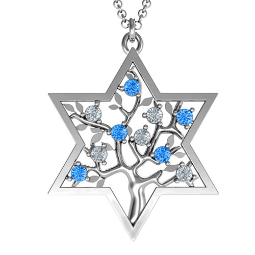 Tree of Life in Star of David Pendant