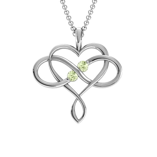 Soul Mates Infinity Birthstone Pendant