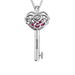Infinitely in Love Caged Key Pendant