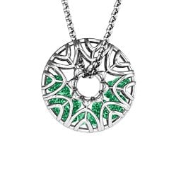 Endless Love Caged Stones Pendant