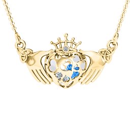 Caged Hearts Claddagh Pendant