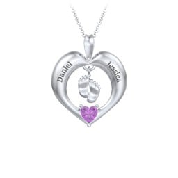 Precious Gift Baby Feet Charm Pendant