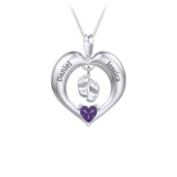 Precious Gift Baby Feet Charm Pendant