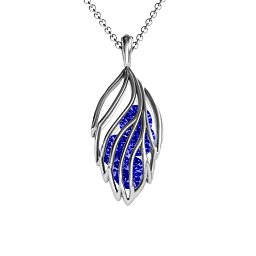 Elegant Elm Cage Leaf Pendant
