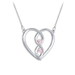 Entwined Infinity Heart Necklace