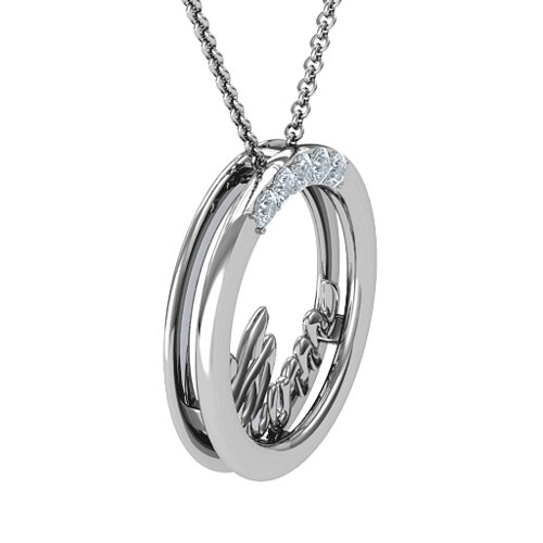 Shimmering Circle Mum Necklace