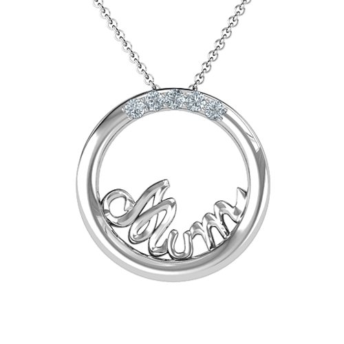 Shimmering Circle Mum Necklace
