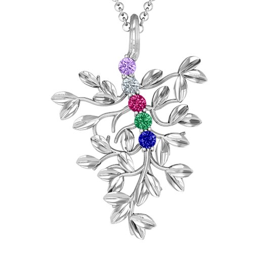 Roots Of Love 5-Stone Family Tree Necklace
