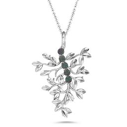 Roots Of Love 5-Stone Family Tree Necklace in 925 Sterling Silver with Alexandrite