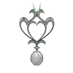 Sparkling Seduction Vintage Inspired Cabochon Charm Pendant