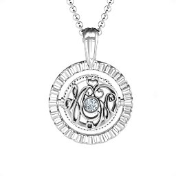 Ornate Flip Pendant in 925 Sterling Silver