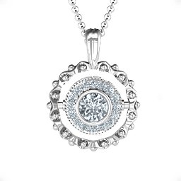 Fancy Flip Pendant in 925 Sterling Silver