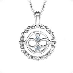 Fancy Flip Pendant in 925 Sterling Silver