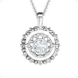 Fancy Flip Pendant in 925 Sterling Silver