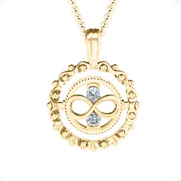 Fancy Flip Pendant in 9K Solid Yellow Gold