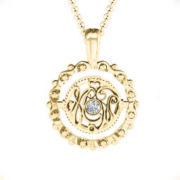 Fancy Flip Pendant in 9K Solid Yellow Gold